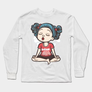 Girl meditating Long Sleeve T-Shirt